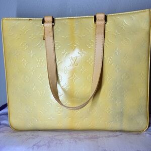 Louis Vuitton Yellow Tote Bag